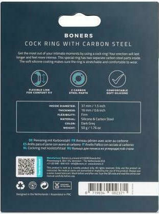 Boners Cock Ring with Steel Core Cock Ring Cock Albastru