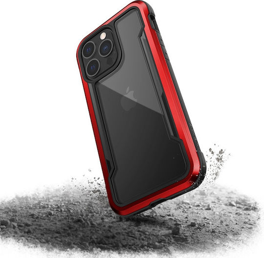 X-Doria Raptic Shield Pro Umschlag Rückseite Kunststoff Rot (iPhone 13 Pro)