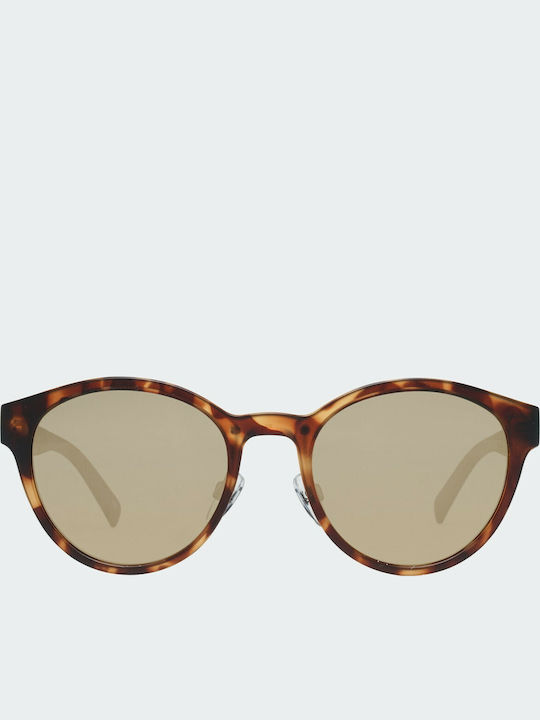 Benetton Women's Sunglasses with Brown Tartaruga Plastic Frame and Brown Mirror Lens BE5009 112