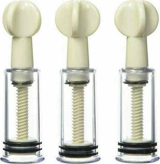 XR Master Series Twisted Triplets Nipple Clit Suckers Sauger Brustwarzen Transparent 3Stück