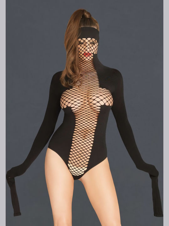 Leg Avenue KI4022 Masked Teddy Black