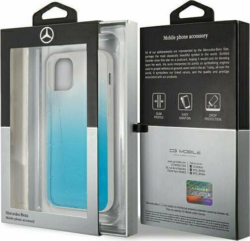 Mercedes-Benz Transparent Line Back Cover Πλαστικό Μπλε (iPhone 12 mini)