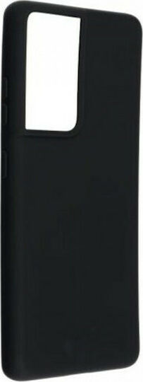 Senso Soft Touch Back Cover Σιλικόνης Μαύρο (Galaxy S21 Ultra 5G)