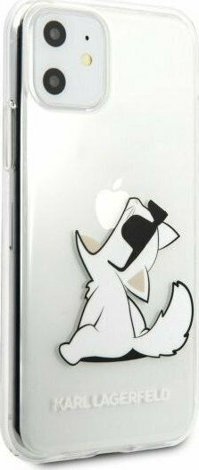 Karl Lagerfeld Transparent Choupette Fun Umschlag Rückseite Silikon Transparent (iPhone 11)