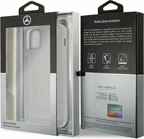 Mercedes-Benz Задна корица Пластмаса Прозрачен (iPhone 12 Pro Max)