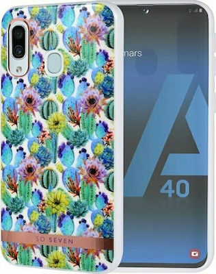 So Seven Silicone Back Cover Multicolour (Galaxy A40)