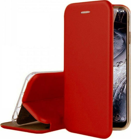 Smart Magnet Elegance Book Piele artificială Roșu (Huawei P Smart 2021)