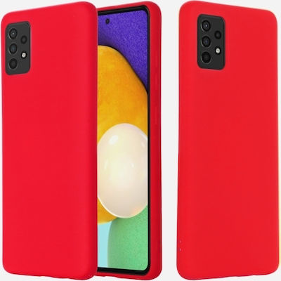 Forcell Soft Silicone Back Cover Red (Galaxy A52 / A52s)