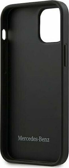 Mercedes-Benz Wave Back Cover Δερματίνης Μαύρο (iPhone 12 mini)