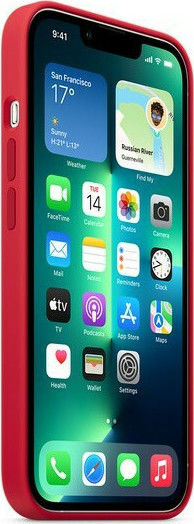 Apple Back Cover Silicone Product Red (iPhone 13 Pro)