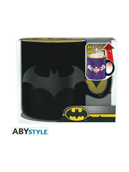 Abysse Batman Heat Change Κούπα Κεραμική Μαύρη