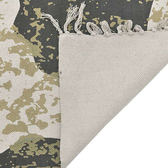 Inart Covor Rectangular Bumbac cu franjuri Bej