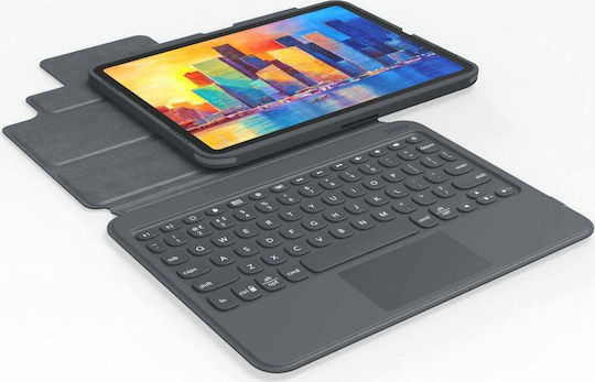 Zagg Pro Keys with Trackpad Flip Cover with Keyboard in English UK for iPad 2019/2020/2021 10.2''