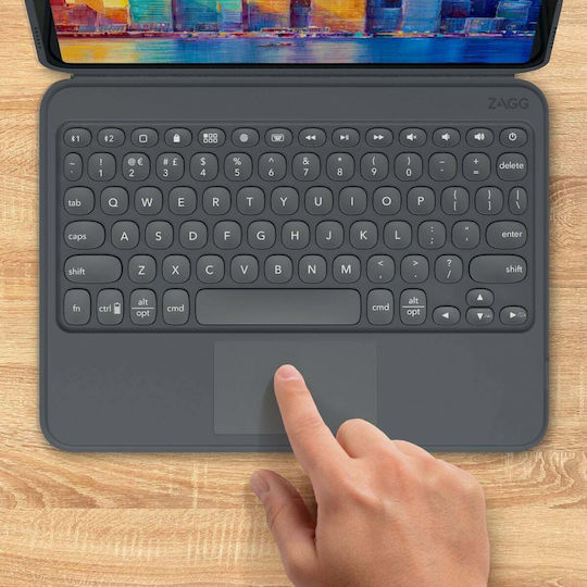 Zagg Pro Keys with Trackpad Flip Cover with Keyboard in English UK for iPad 2019/2020/2021 10.2''