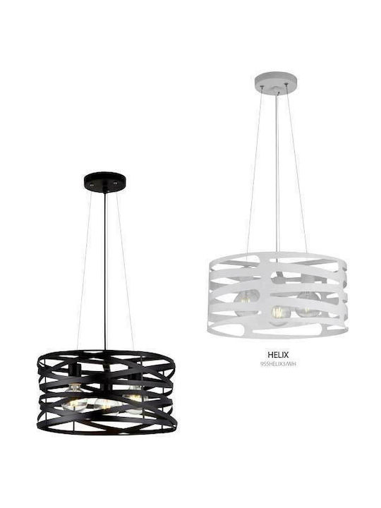 Elmark Helix Pendant Light Black with Socket E27 42.5x42.5cm