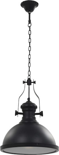 vidaXL Pendant Light Black Bell with Socket E27 31x40cm