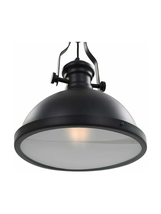 vidaXL Pendant Light Black Bell with Socket E27 31x40cm
