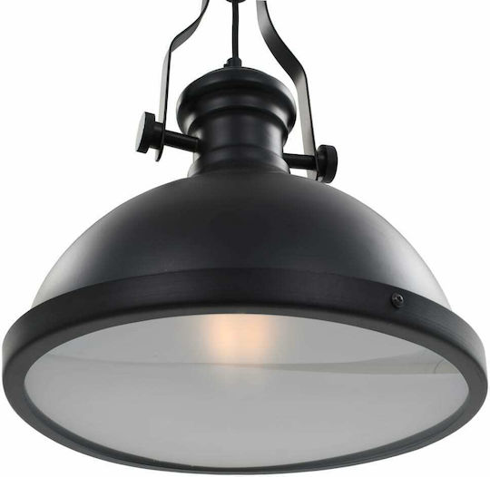 vidaXL Pendant Light Black Bell with Socket E27 31x40cm