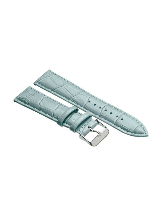 Tzevelion ART521 Leather Strap Light Blue 14mm