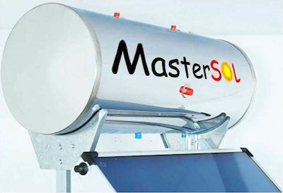 MasterSOL Inox Ηλιακός Θερμοσίφωνας 200 λίτρων Glass Διπλής Ενέργειας με 4τ.μ. Συλλέκτη