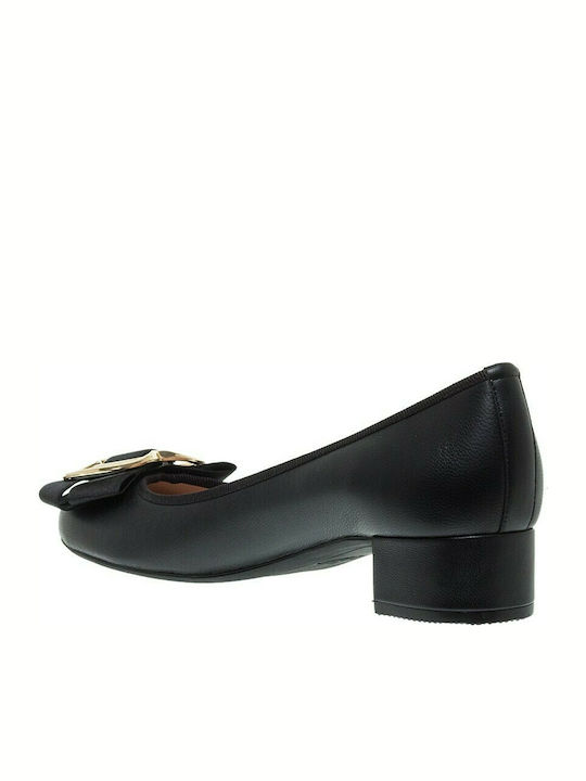 Mourtzi Leather Black Heels