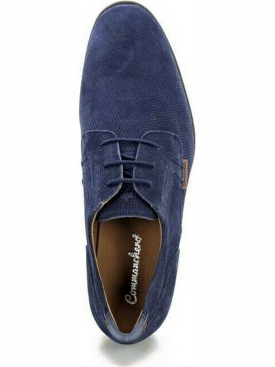 Men's Leather Casual Shoes Blue
