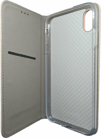 Senso Smart Magnet Book Δερματίνης Χρυσό (iPhone XS Max)