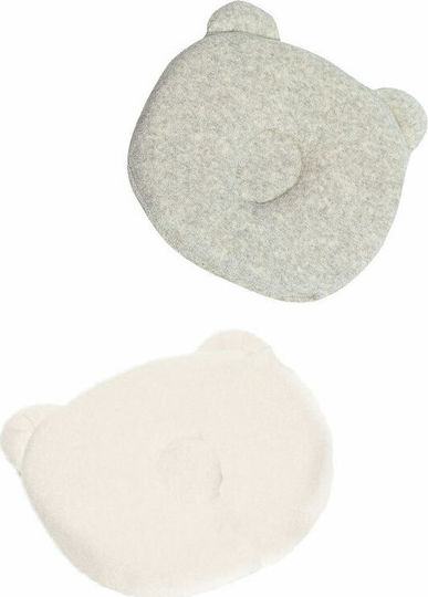 Greco Strom Bear Baby Plagiocephaly Pillow Memory Foam White 17x20cm