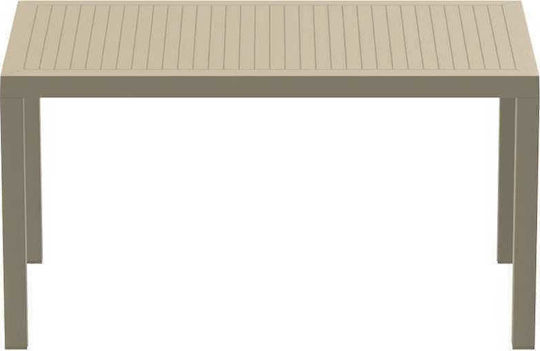 Masă Ares 140x80x75buc Taupe Masă Ares 140x80x75buc Taupe