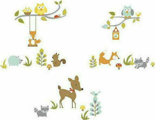 RoomMates Decor Autocolant Decorativ pentru Copii Perete Fox + Friends