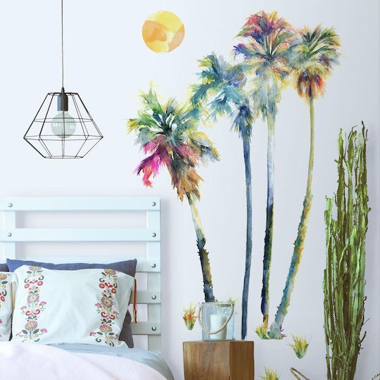 RoomMates Decor Kids Wall Sticker Watercolor Palm Tree RMK2782 58cm
