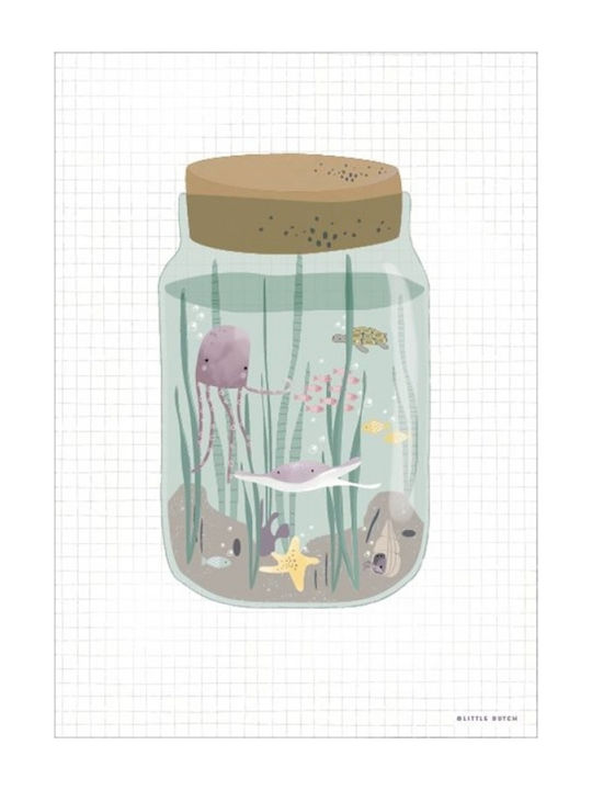 Little Dutch Kinderposter Ocean Jar Doppelseitig 30x42cm