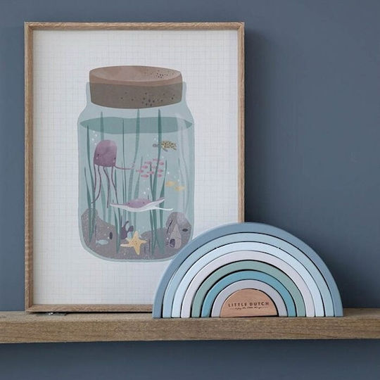 Little Dutch Παιδική Αφίσα Ocean Jar Διπλής Όψης 30x42εκ.