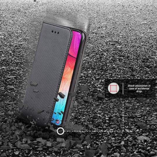 Книга Изкуствена кожа Черен (Huawei P Smart Pro)