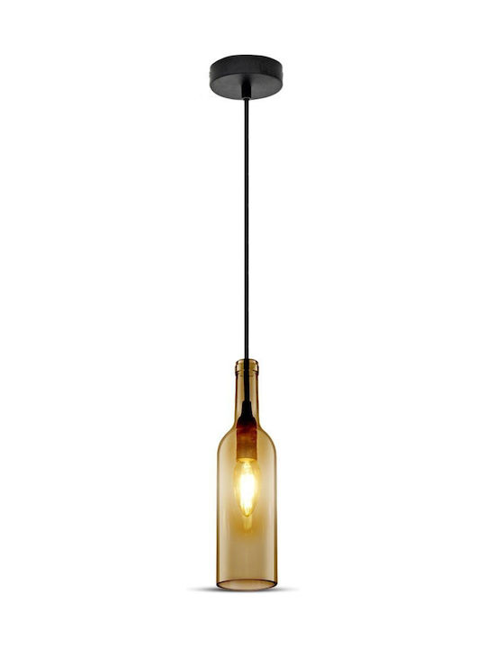 V-TAC Bottle Pendant Light Beige with Socket E14, E.14