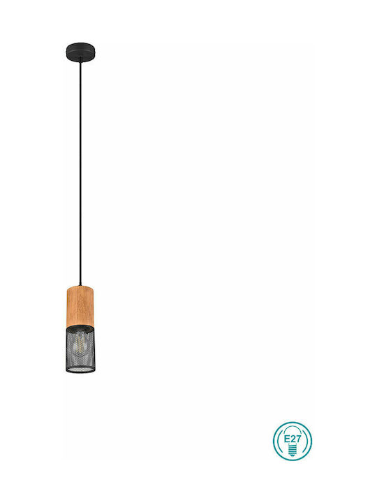 Trio Lighting Tosh Висящо Осветително Тяло Кафяв с Цокъл E27 10x150см.