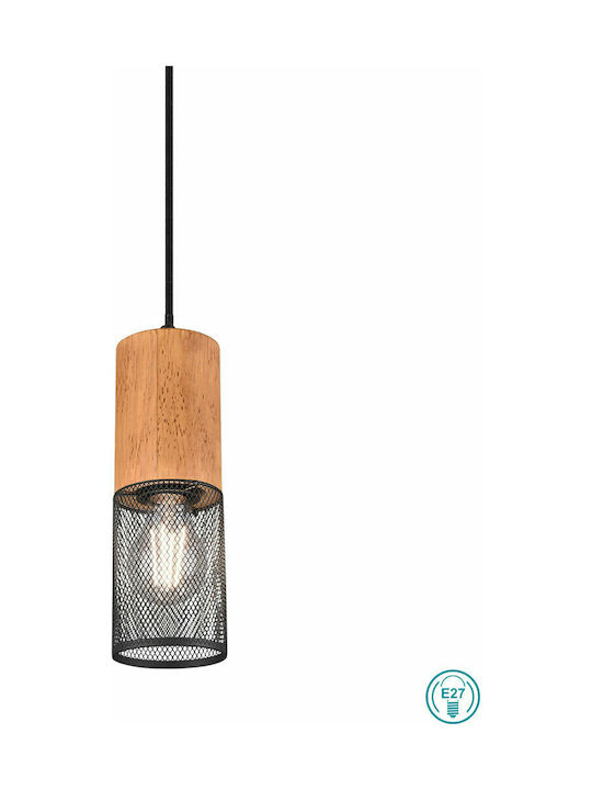 Trio Lighting Tosh Висящо Осветително Тяло Кафяв с Цокъл E27 10x150см.