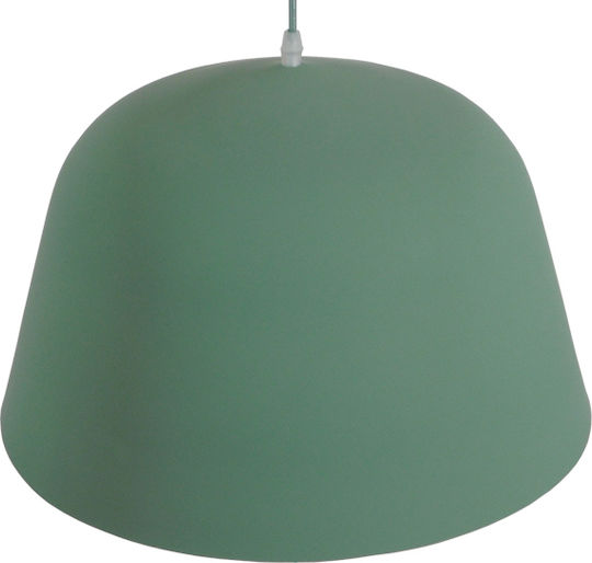 GloboStar Upvale Green Bell Pendant Ceiling Light with E27 Socket 40x24x24cm