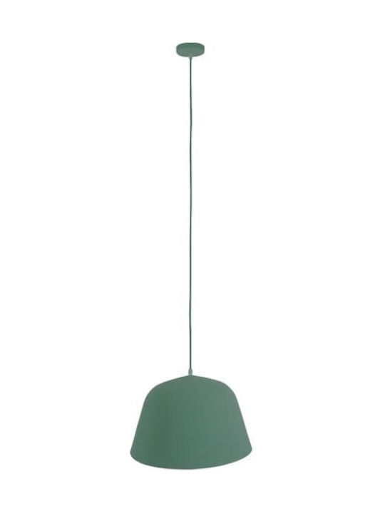 GloboStar Upvale Pendant Light Green Bell with Socket E27 40x24cm