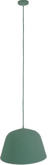 GloboStar Upvale Green Bell Pendant Ceiling Light with E27 Socket 40x24x24cm