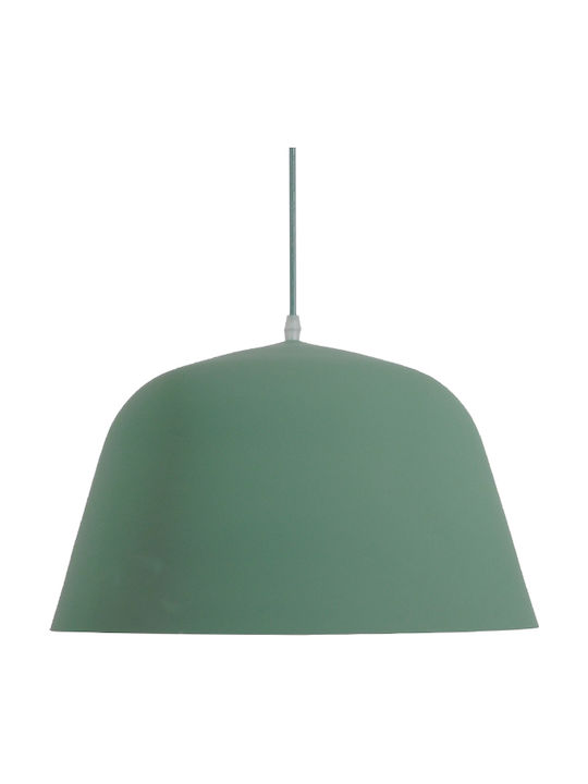 GloboStar Upvale Pendant Light Green Bell with Socket E27 40x24cm