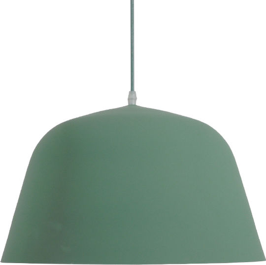 GloboStar Upvale Green Bell Pendant Ceiling Light with E27 Socket 40x24x24cm