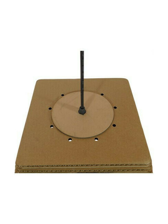 GloboStar Corfu Hängelampe Braun Glocke mit Fassung E27 38x38x30cm.