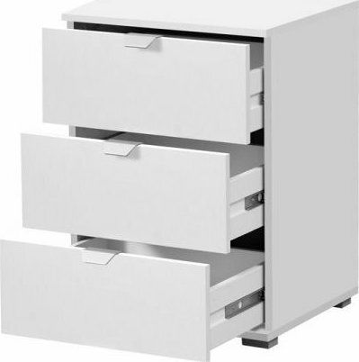 Nachttisch Duero 3F White pit 45x40x63cm