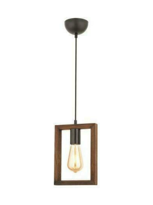 Eurolamp Oreon Pendant Light Single-Light for Socket E27 Brown