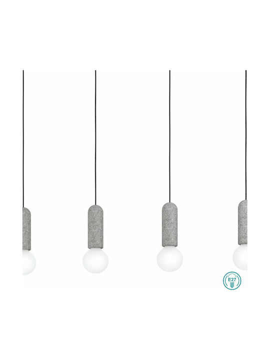 Eglo Giaconecchia Pendant Suspension Rail for 4 Bulbs E27 Gray