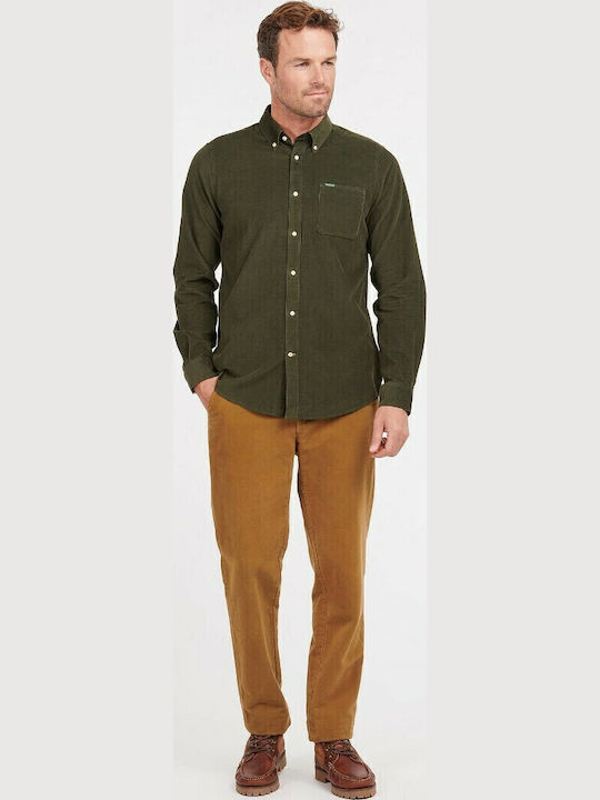 Ramsey Long-sleeved Corduroy Shirt Green