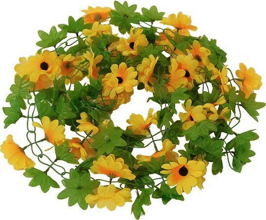 Decorative Garland Heliotropium Yellow 220cm GloboStar