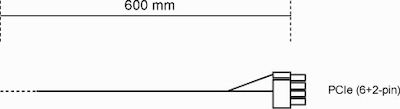 Be Quiet CP-6610 6+2 pini PCIe - Cablu 0.6m Negru (BC070)