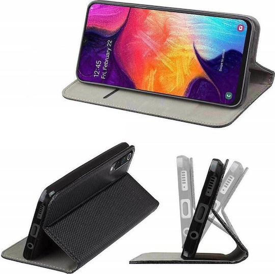 Smart Magnet Book Piele artificială Negru (Galaxy A22 4G - Galaxy A22 4G)